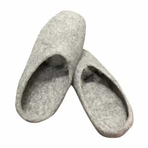 White Felt Slipper| 100% Natural | Made in Nepal