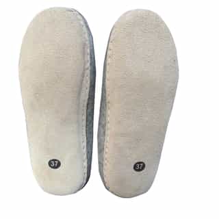 Grey Mushroom Felt Slipper |100% Natural | Made in Nepal