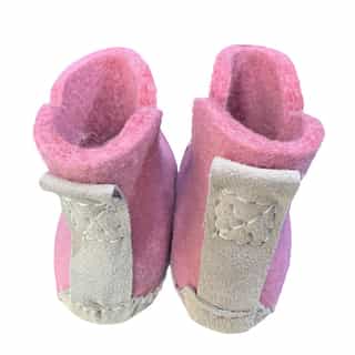 Children Pink Felt boot | Hand Made | 100% Natural