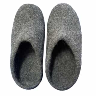 Grey Felt Slipper| 100% Natural | Made in Nepal
