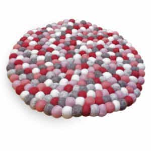 Handmade Felt Ball Carpet – 2cm Wool Balls | Eco-Friendly Rug from Nepal