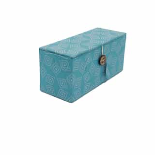 Handmade Lokta Paper Box – Sky Blue | Sustainable Gift Packaging from Nepal