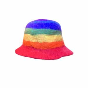 Rainbow Felt Hat