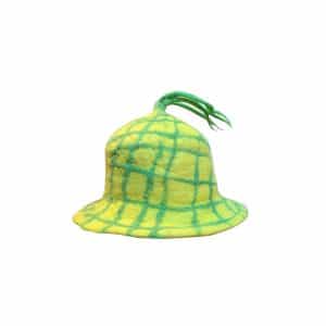 Stripe Felt Hat | Made In Nepal | 100% Natural