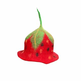 Felt Strawberry Hat