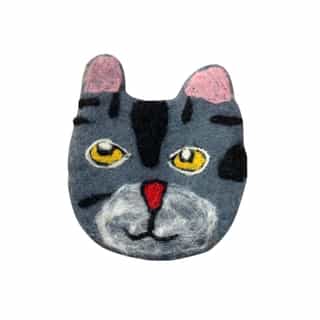 Handmade Cat Purse | Handmade in Nepal | Cute & Eco-Friendly Felt Accessory