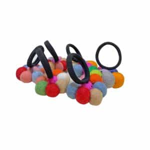 Handmade Felt Ball Hair Band – Eco-Friendly Wool Accessories | Wholesale from Nepal