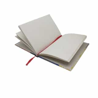 lokta paper diary_pattern blue & White cover_2 Lokta Paper Diary – Color Pattern Cover | Handmade in Nepal | Eco-Friendly Notebook