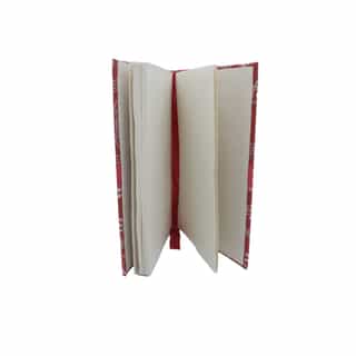 lokta paper diary_pattern red cover_4 Lokta Paper Diary – Color Pattern Cover | Handmade in Nepal | Eco-Friendly Notebook