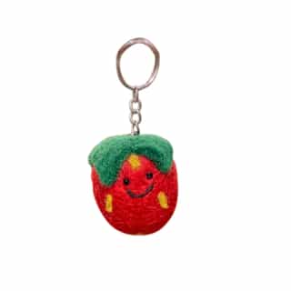Tamato Key ring Handmade Felt Key Rings – Animal, Vegetable & Custom Shapes | Eco-Friendly Wool Keychains Wholesale from Nepal