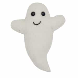 Handmade Felt Halloween Ghost Toy – Eco-Friendly Wool Toy | Wholesale from Nepal