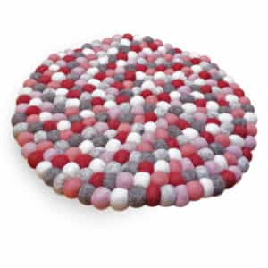 Handmade Felt Ball Carpet – 2cm Wool Balls | Eco-Friendly Rug from Nepal