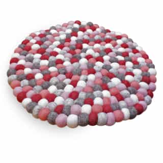 Felt mat_03 Handmade Felt Ball Carpet – 2cm Wool Balls | Eco-Friendly Rug from Nepal
