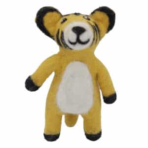 Handmade Felt Lion Dog Toy – Ethical Wool Toy | Wholesale from Nepal