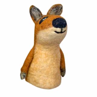 felt animal_9 Handmade Felt Fox Toy – Eco-Friendly Wool Chew Toy | Wholesale from Nepal