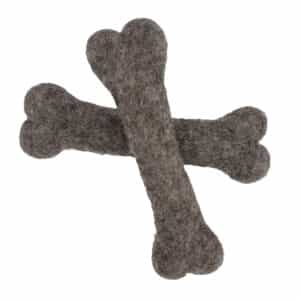 Felt Bone-Shaped Dog Toy | Handmade in Nepal | Eco-Friendly Pet Toy