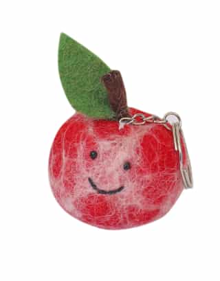 key_4 Handmade Felt Key Rings – Animal, Vegetable & Custom Shapes | Eco-Friendly Wool Keychains Wholesale from Nepal