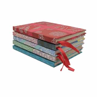 lokta paper diary_pattern _all_3 Lokta Paper Diary – Color Pattern Cover | Handmade in Nepal | Eco-Friendly Notebook