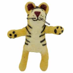 Handmade Felt Tiger Toy – Natural Wool Toy | Eco-Friendly Wholesale from Nepal